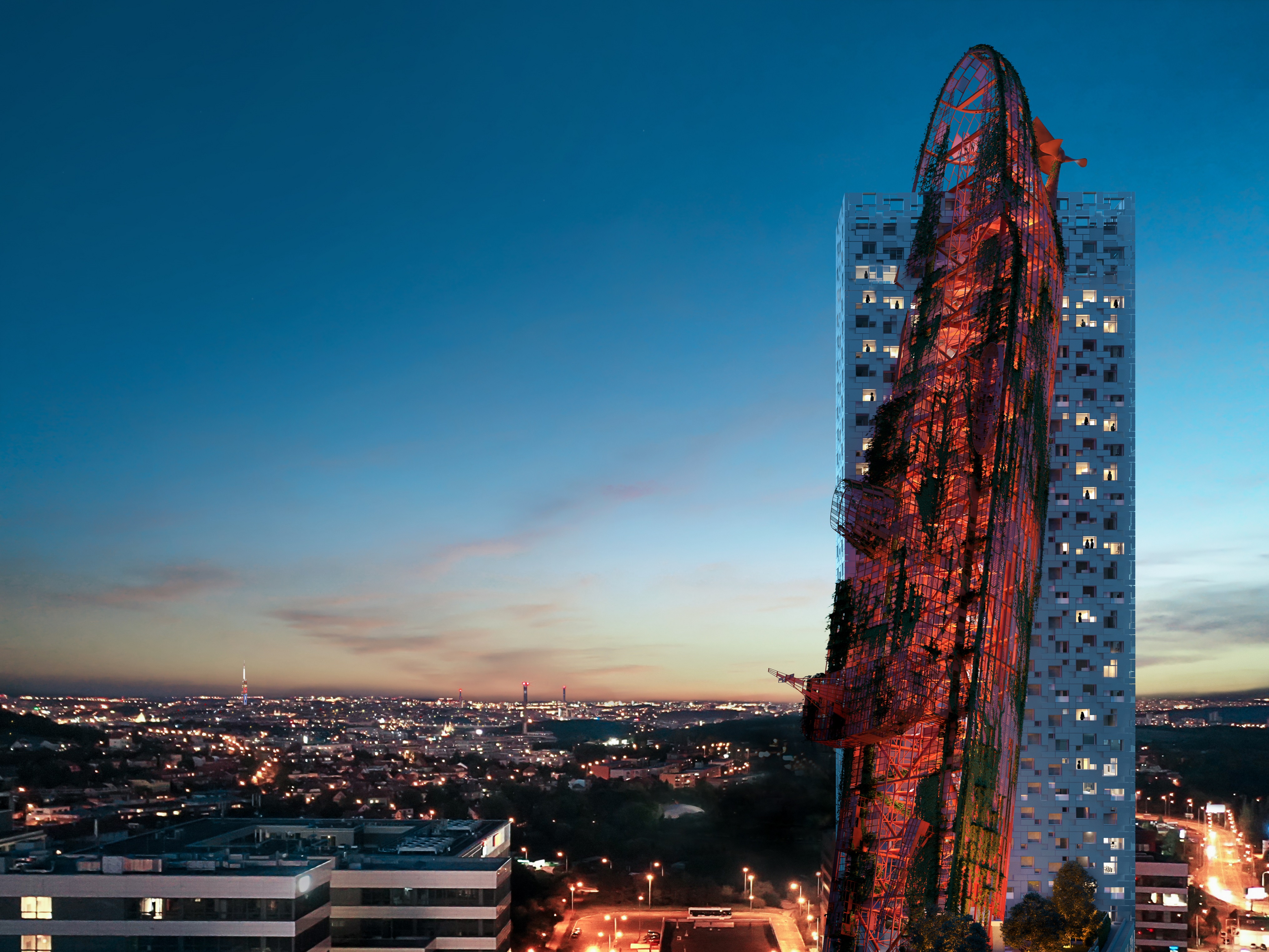 Vizualizace budovy Top Tower