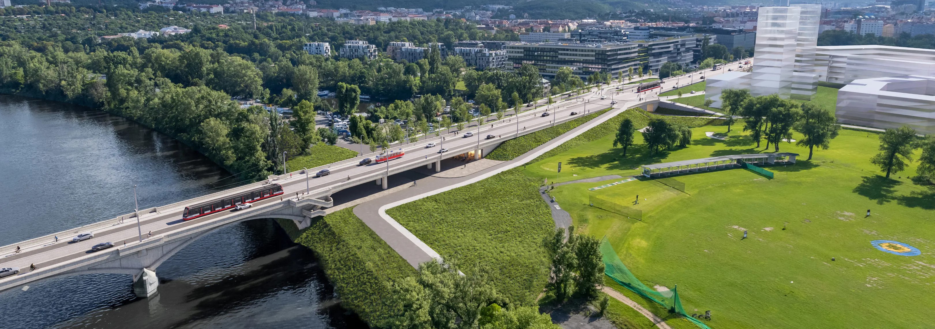 Liobeňské soumostí - vizualizace