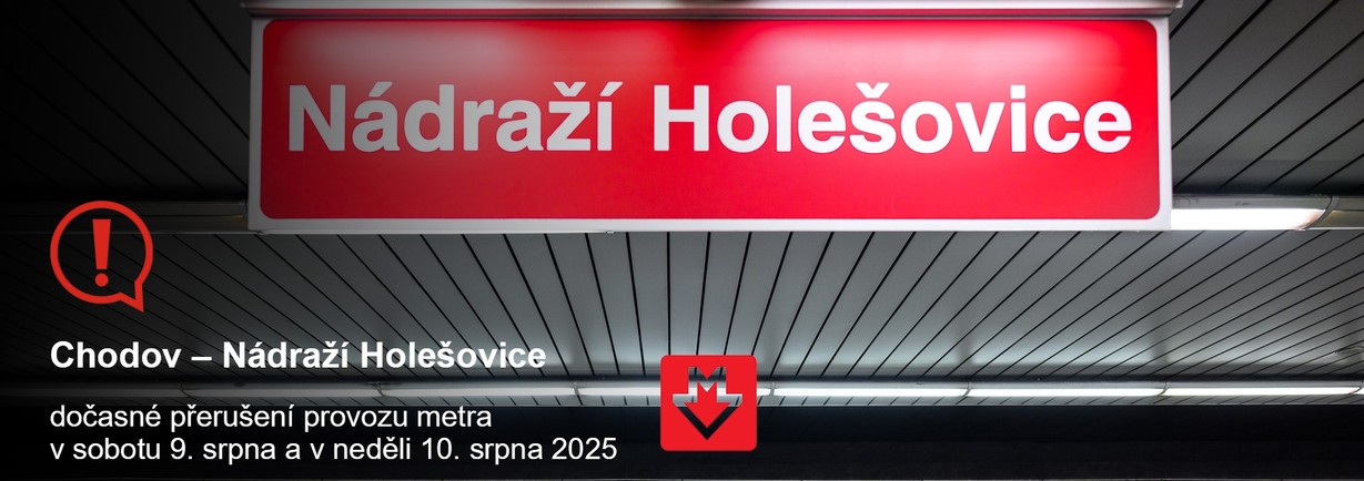Vizuál k výluce na metru C