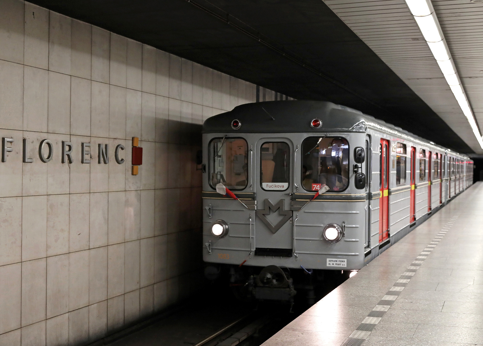 Ve stanici metra C Florenc se budou vyměňovat pražce