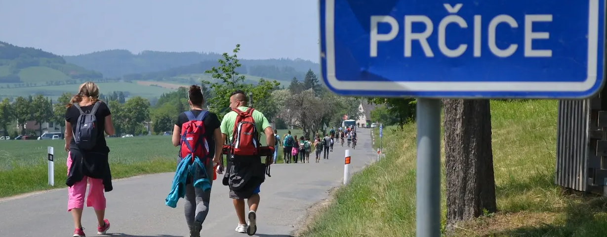 Ilustrační foto z Pochodu Praha - Prčice